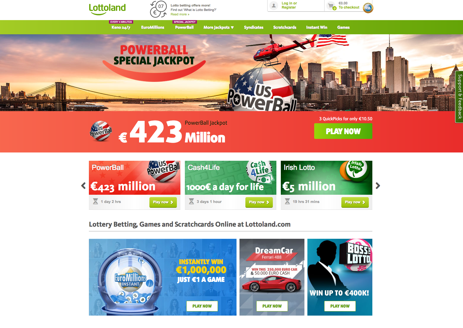 lottoland cash for life