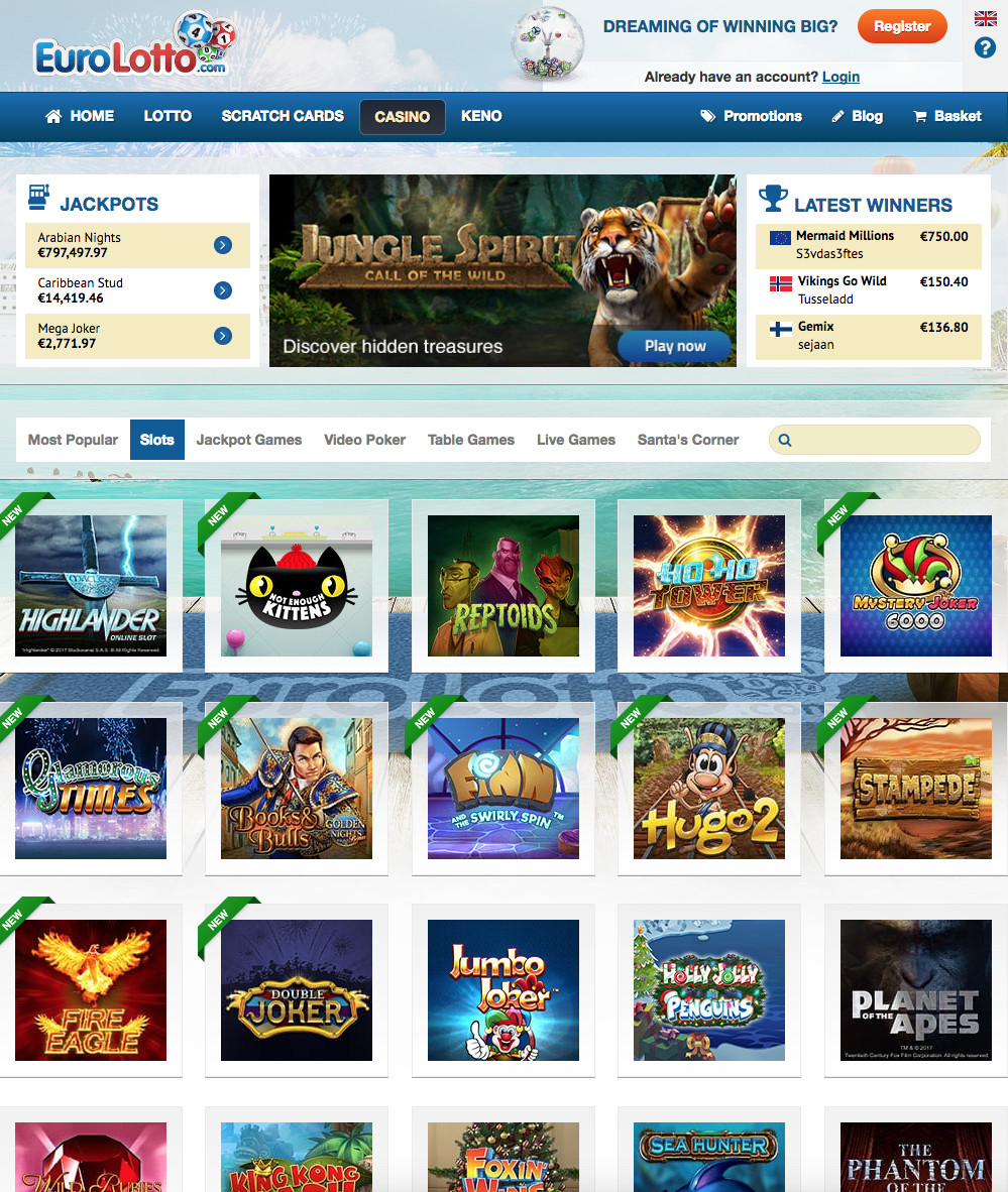 eurolotto casino screenshot