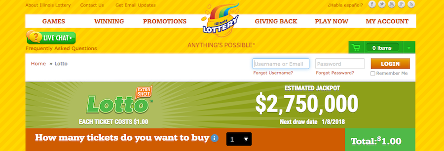 illinois lottery website